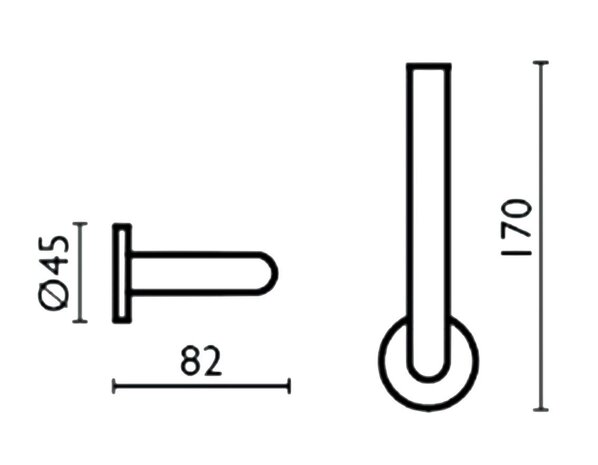 Duero  Reserverol houder chroom DU5016-51