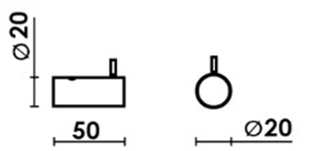 Duero  Handdoekhaak wit mat DU5019-03